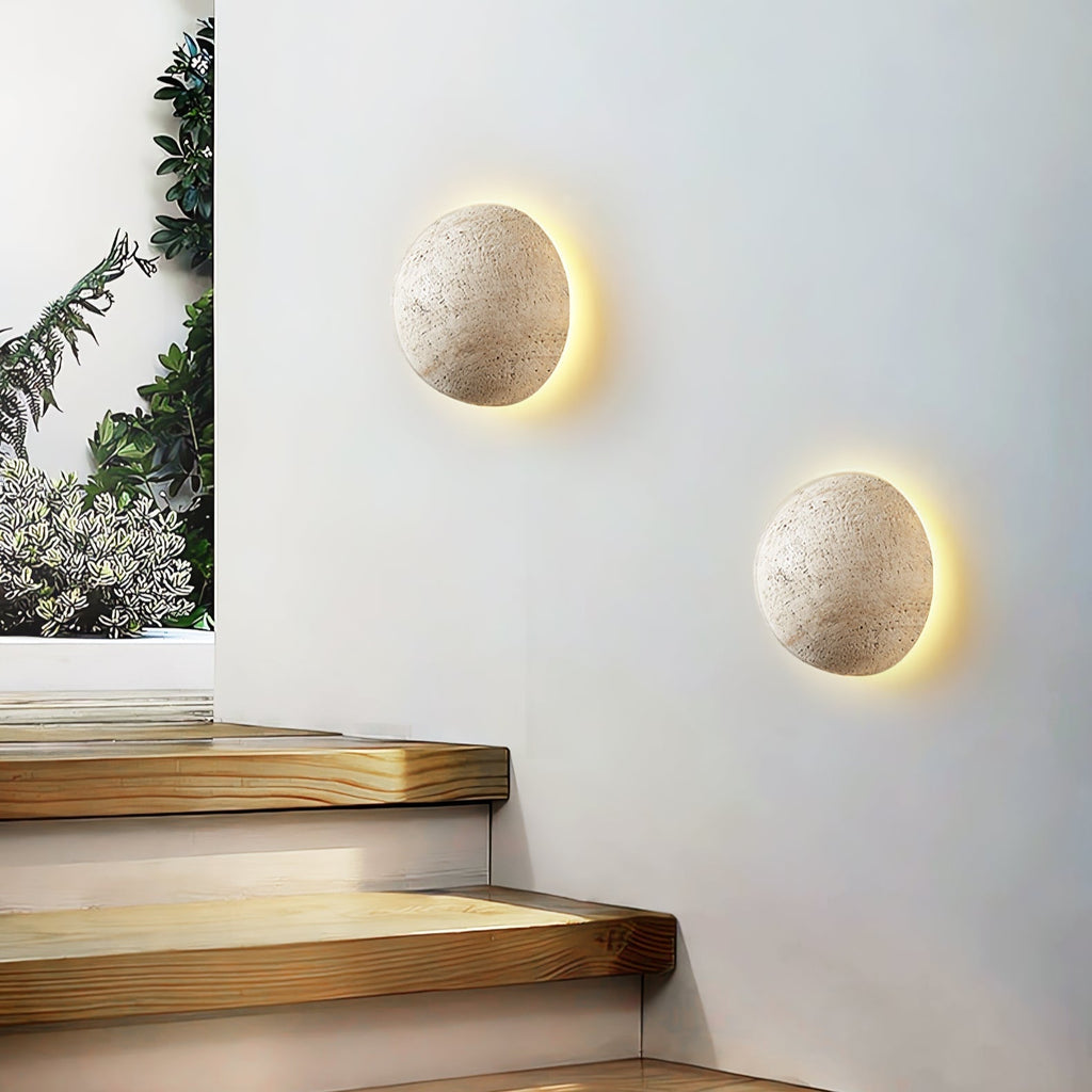 Pebble Stone Wall Light, Hardwired Wall Sconce, detail 2