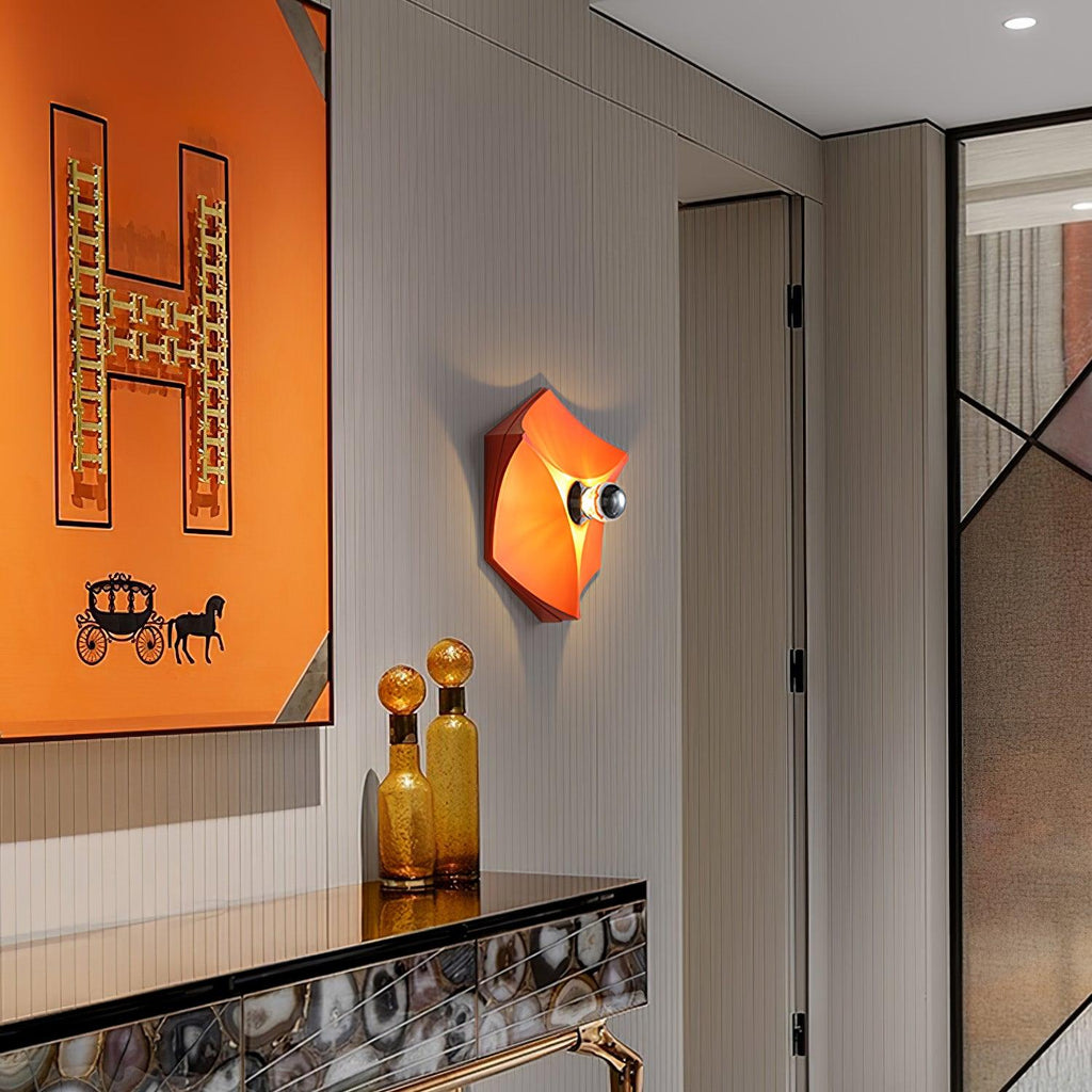 Pentagon Combination Wall Light, Hardwired Wall Sconce, detail 4