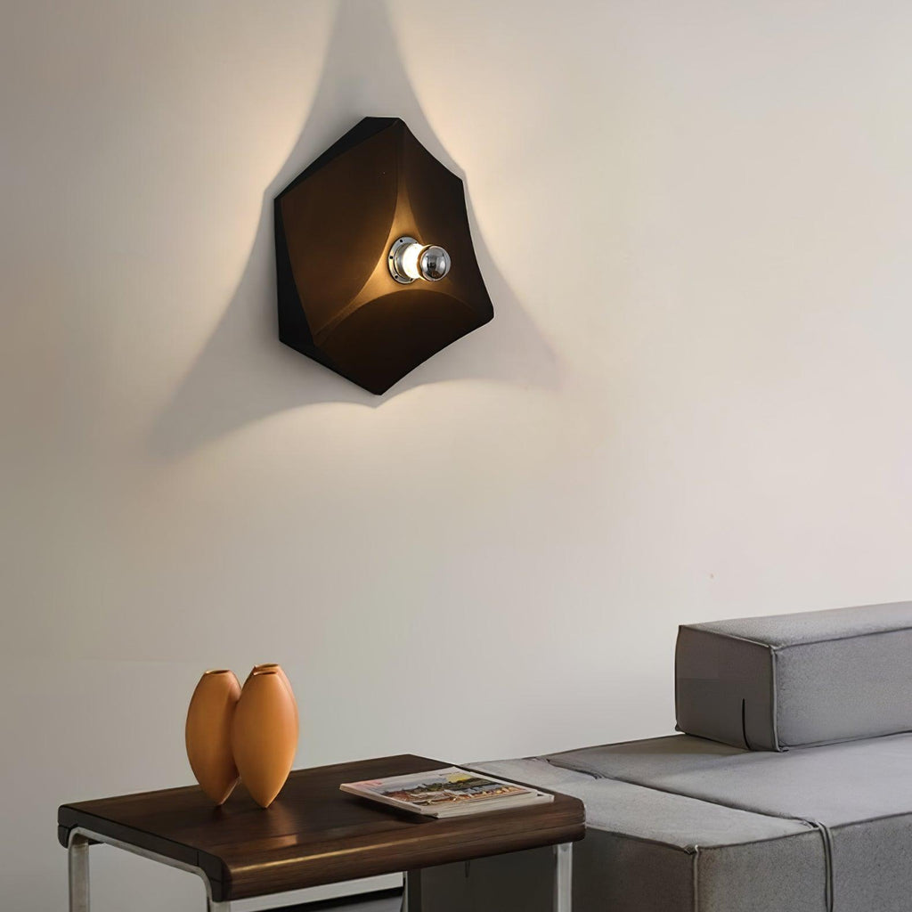 Pentagon Combination Wall Light, Hardwired Wall Sconce, detail 5