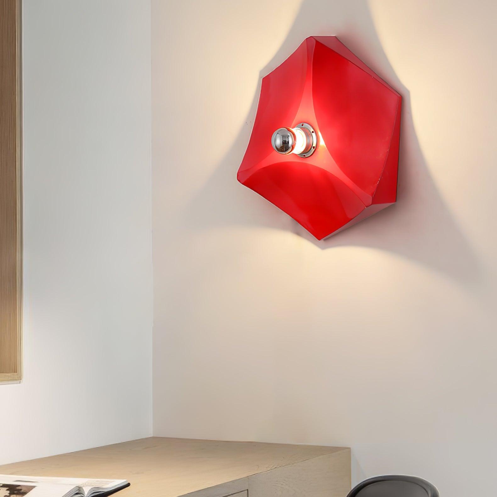 Pentagon Combination Wall Light, Hardwired Wall Sconce, detail 7