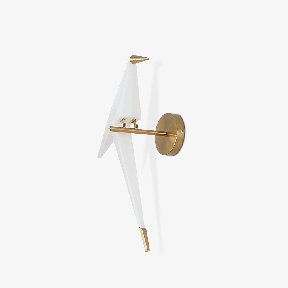 Paper Crane Wall Light, Hardwired Wall Sconce, detail 26