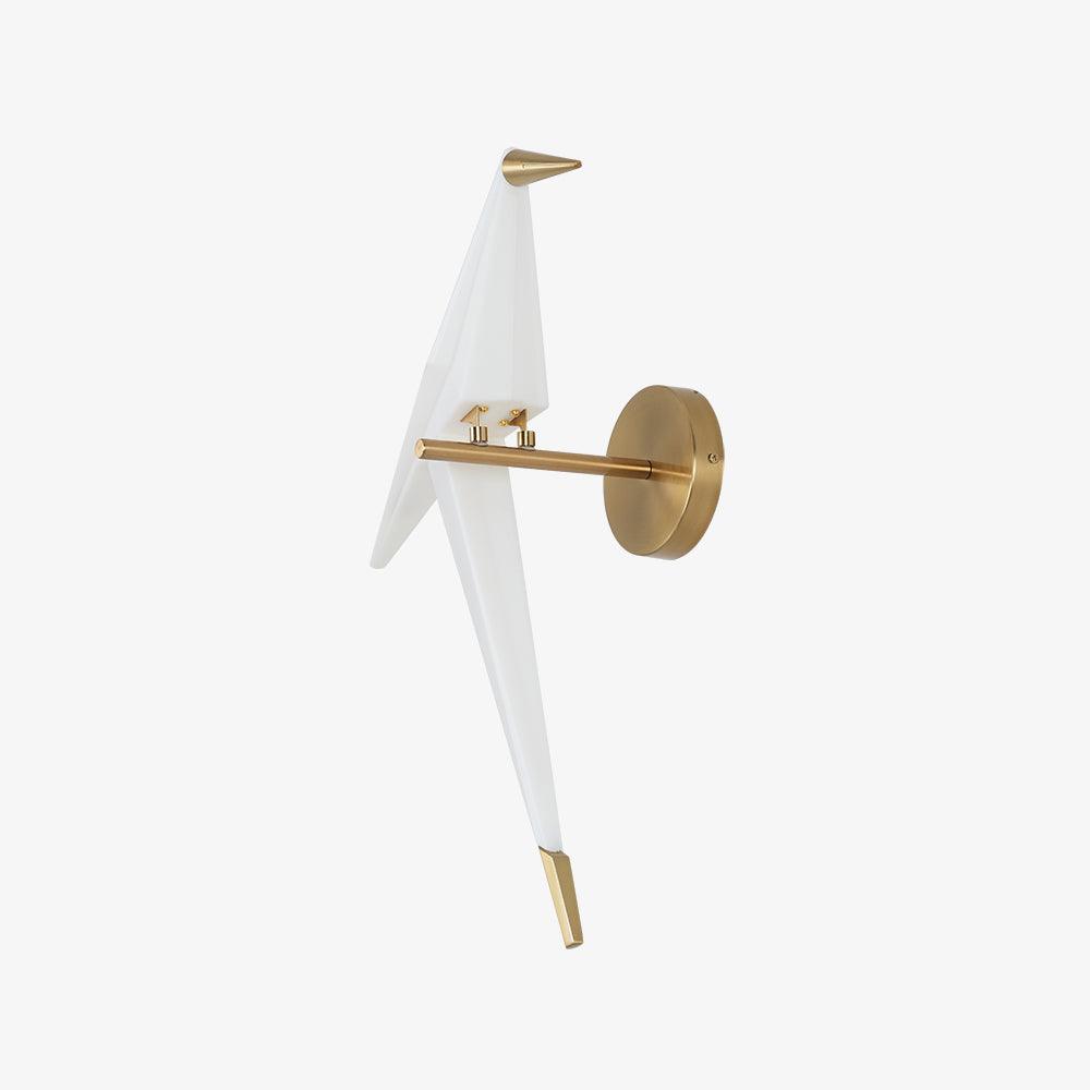 Paper Crane Wall Light, Hardwired Wall Sconce, detail 23