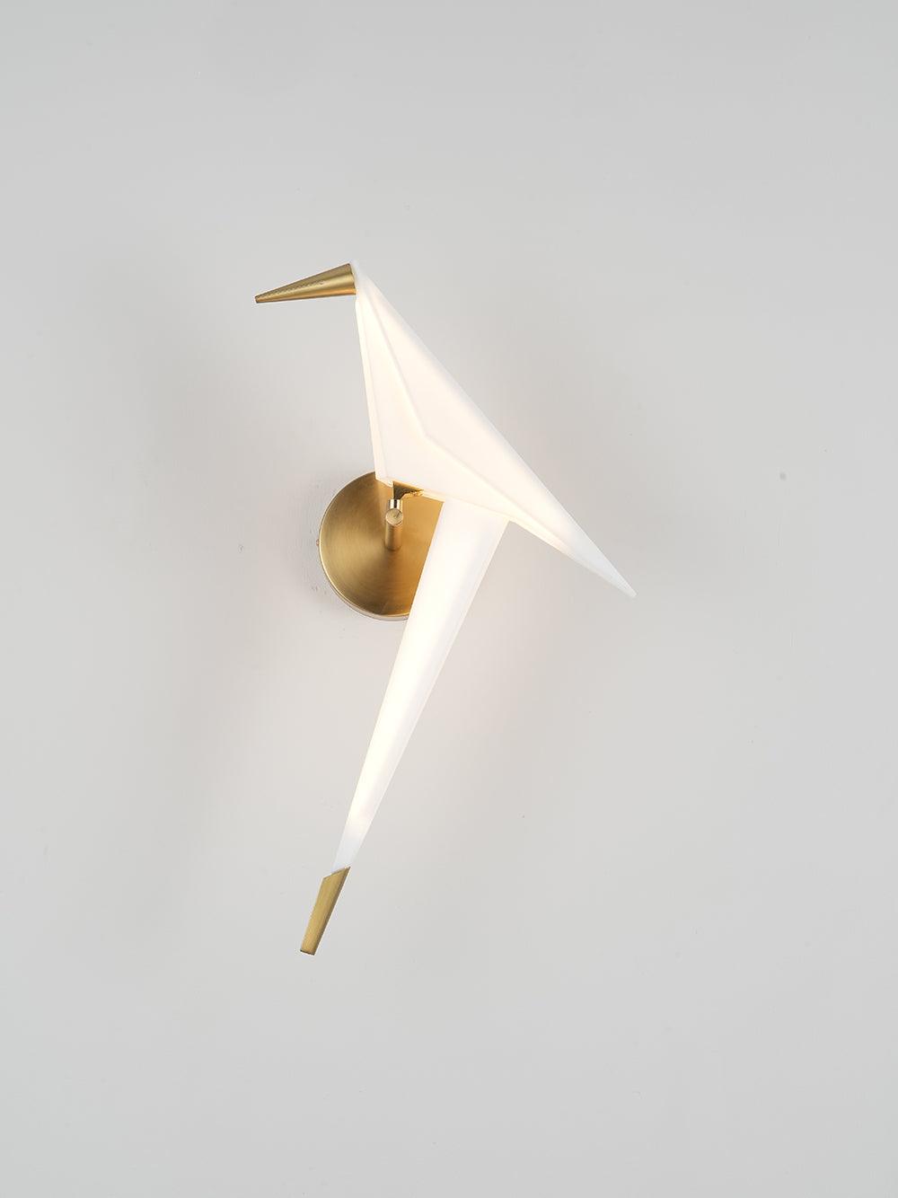 Paper Crane Wall Light, Hardwired Wall Sconce, detail 7