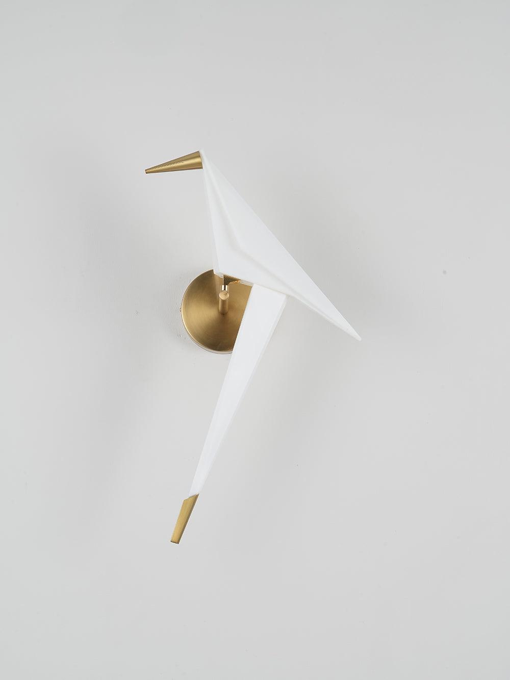 Paper Crane Wall Light, Hardwired Wall Sconce, detail 8