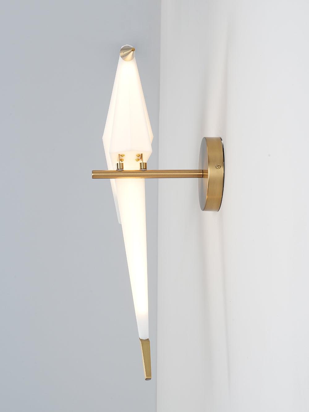 Paper Crane Wall Light, Hardwired Wall Sconce, detail 9