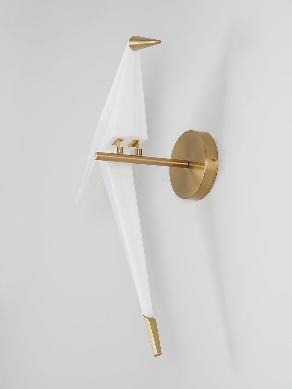 Paper Crane Wall Light, Hardwired Wall Sconce, detail 20