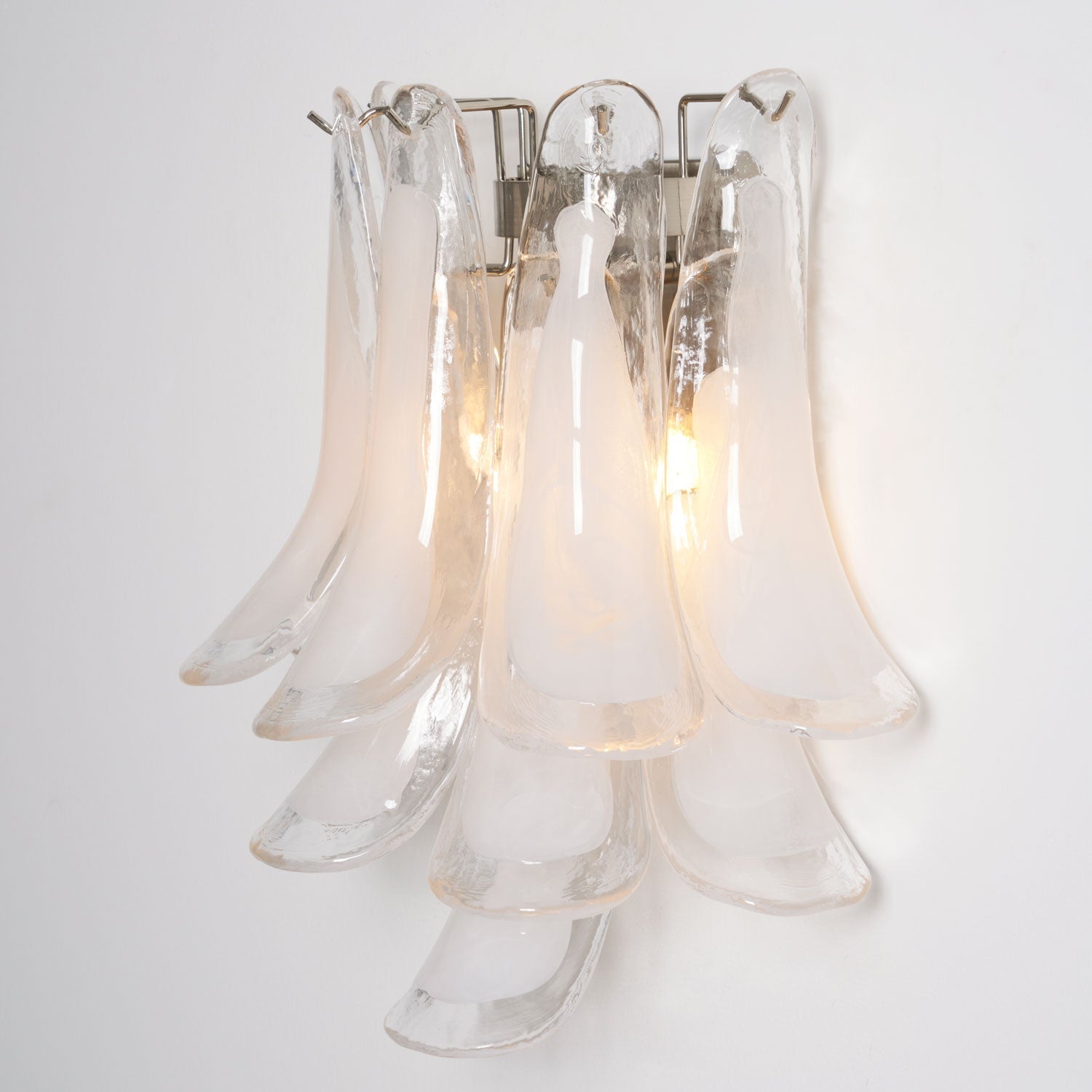 Petalo Glass Wall Light, Hardwired Wall Sconce, detail 29