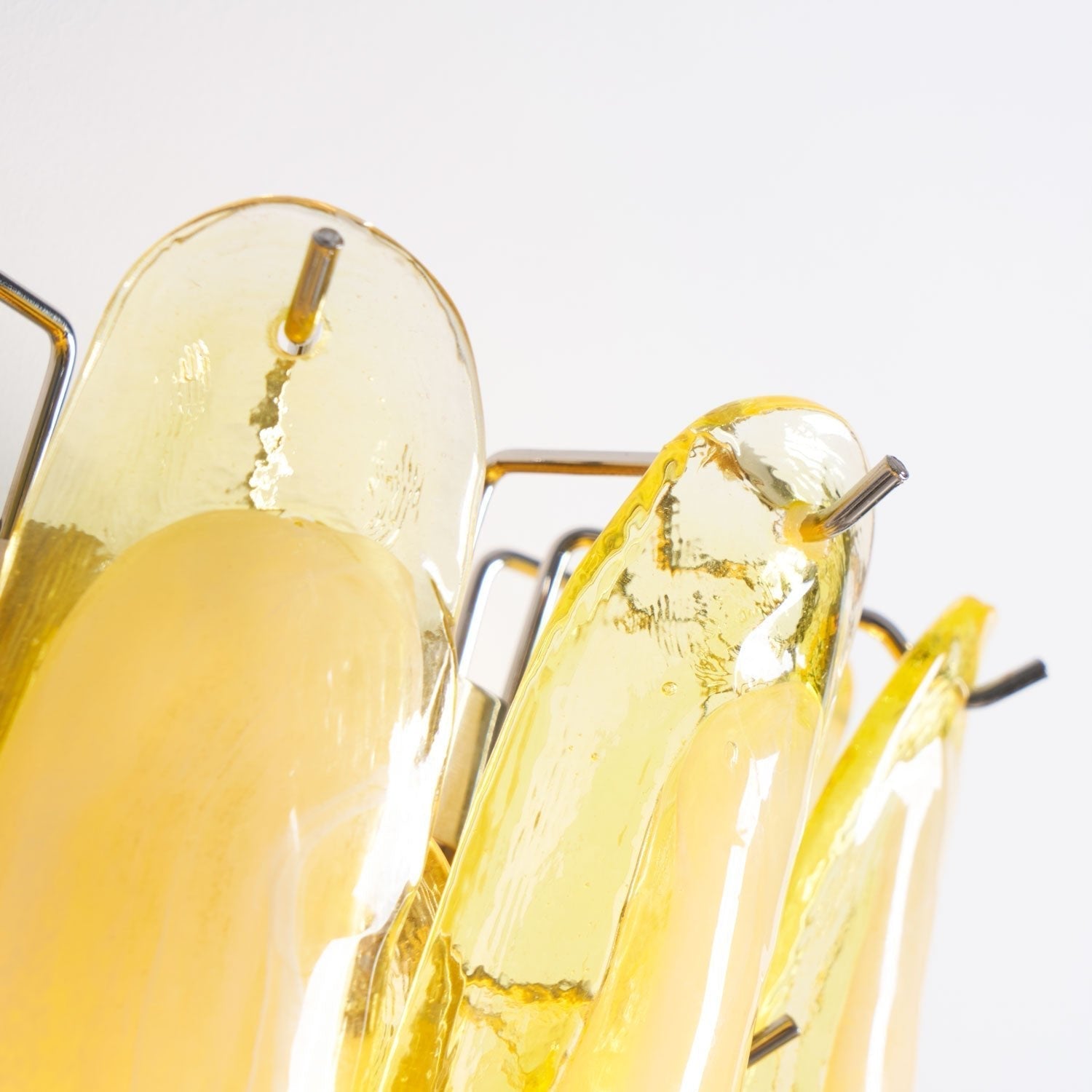 Petalo Glass Wall Light, Hardwired Wall Sconce, detail 10