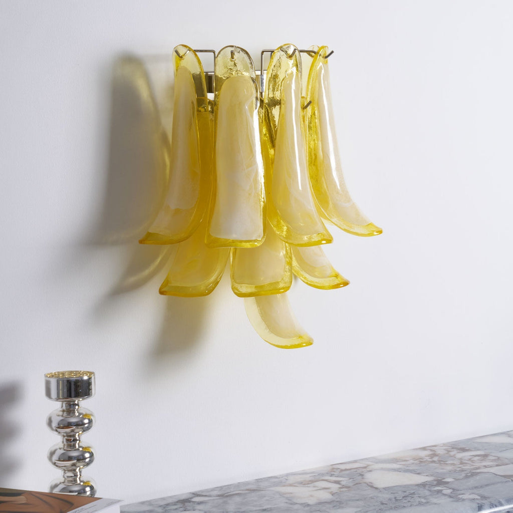 Petalo Glass Wall Light, Hardwired Wall Sconce, detail 13