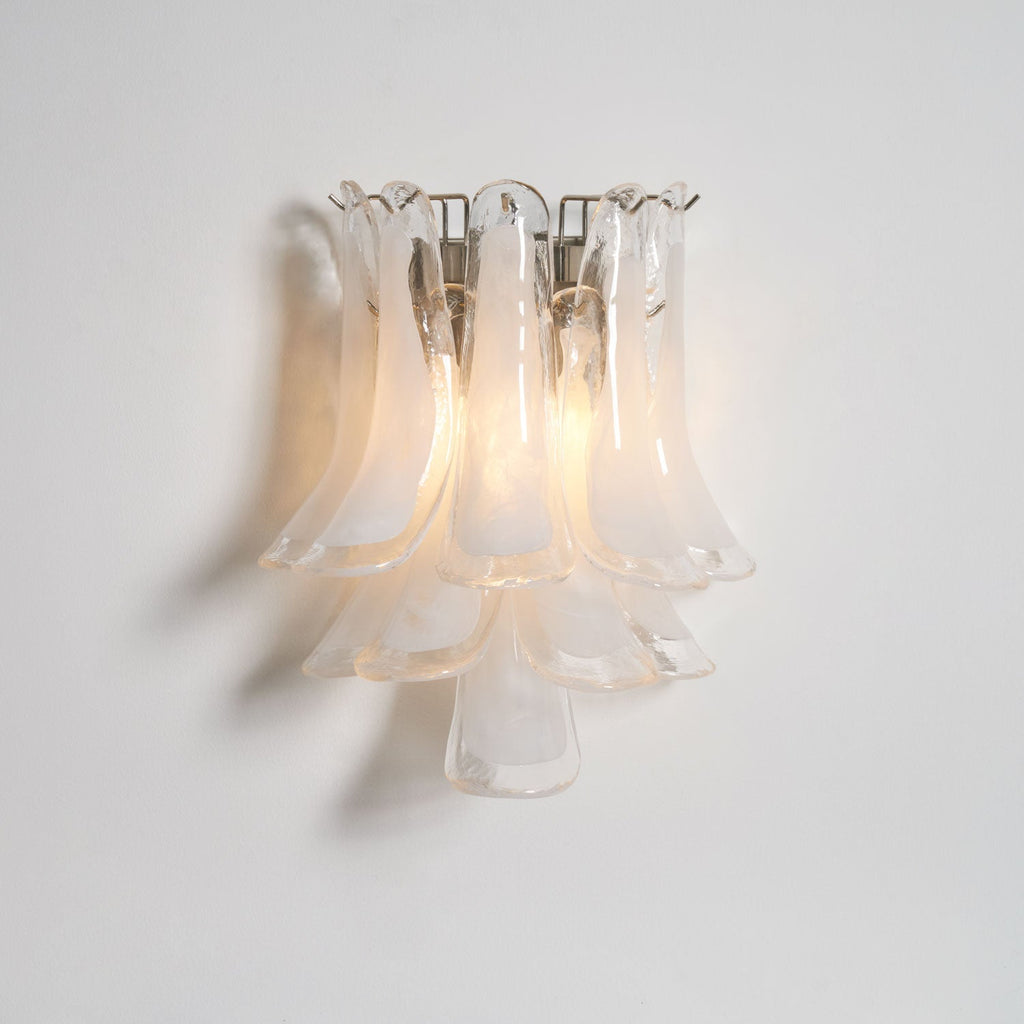 Petalo Glass Wall Light, Hardwired Wall Sconce, detail 17