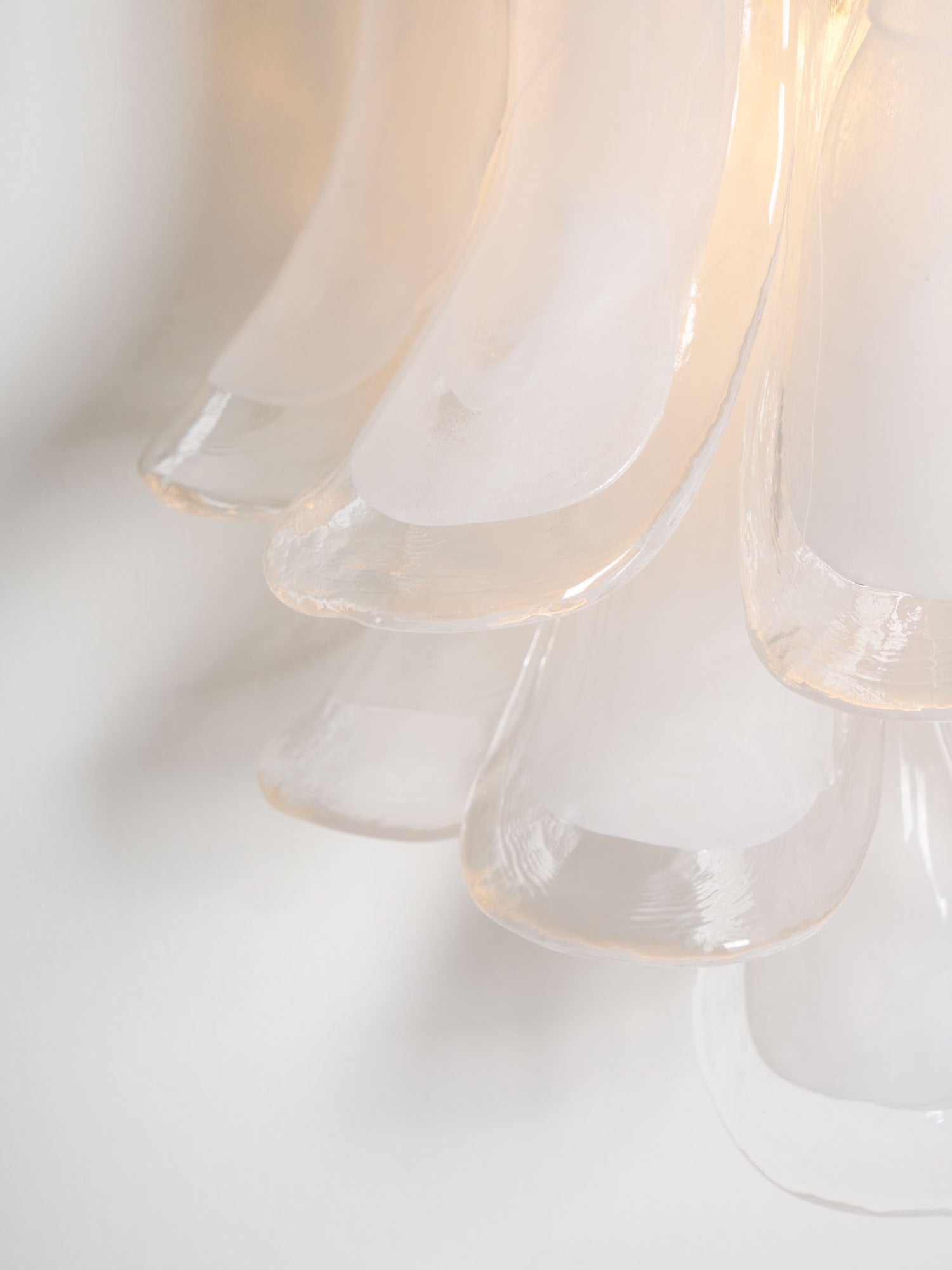Petalo Glass Wall Light, Hardwired Wall Sconce, detail 30