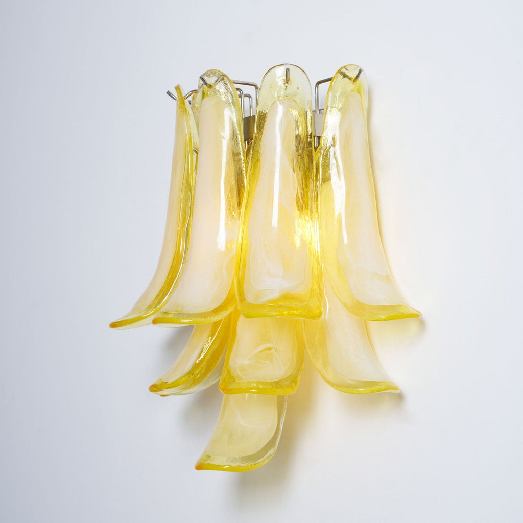 Petalo Glass Wall Light, Hardwired Wall Sconce, detail 25
