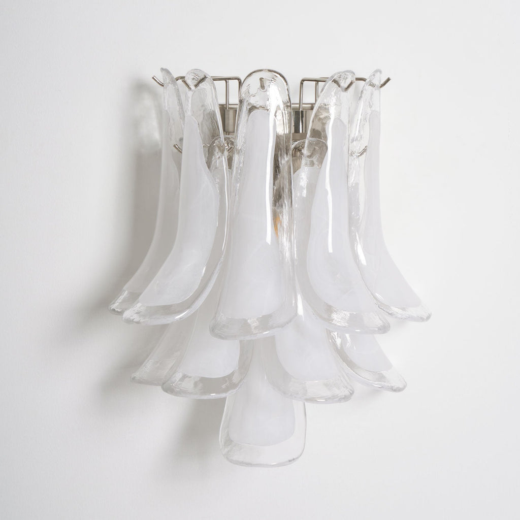 Petalo Glass Wall Light, Hardwired Wall Sconce, detail 27