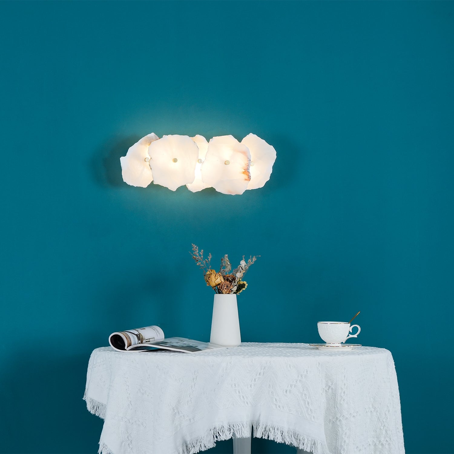 Petra Wall Light - 1 Heads Size: Dia 14cm x... Metal, Hardwired Wall Sconce, detail 10