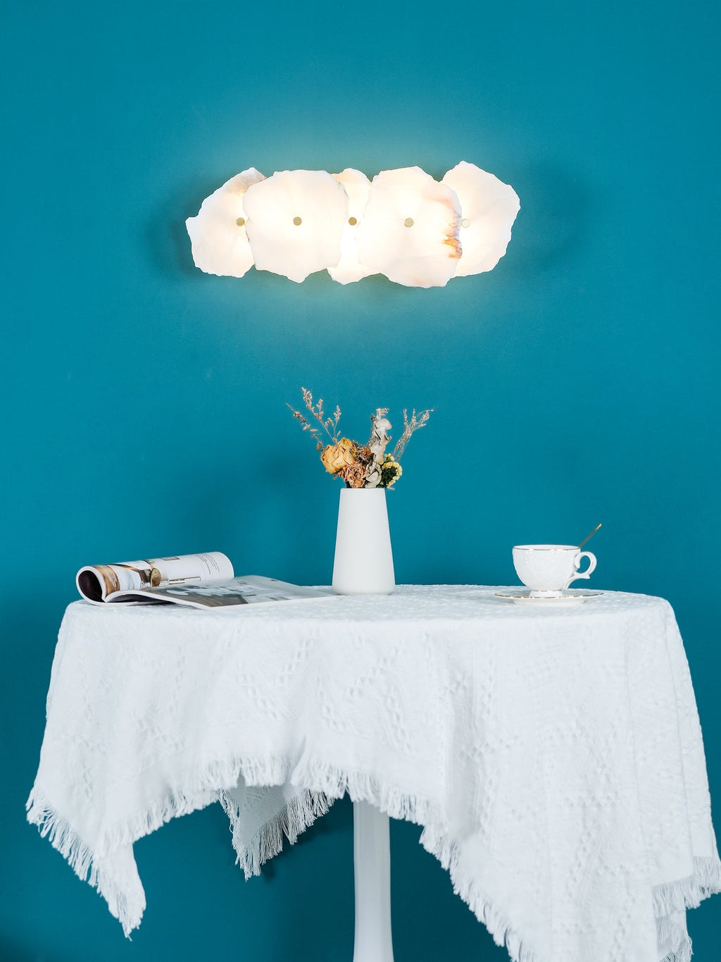 Petra Wall Light - Dia 14 cm x H 20cm Metal, Hardwired Wall Sconce, detail 12