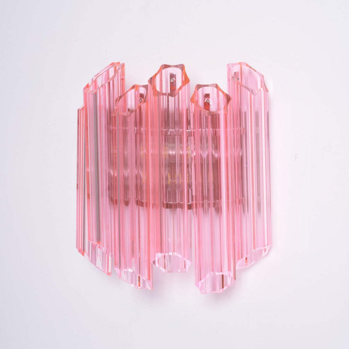 Pink Palermo Murano Wall Light, Hardwired Wall Sconce, detail 18