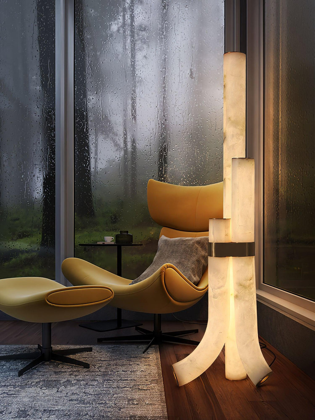 Piped Alabaster Floor Light, Floor Lamp, detail 20