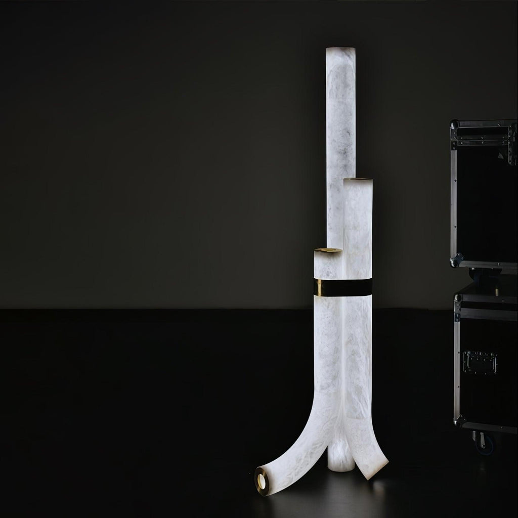 Piped Alabaster Floor Light, Floor Lamp, detail 26