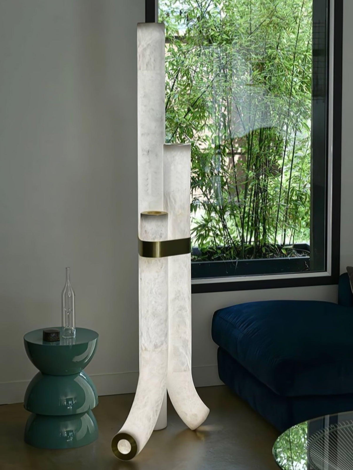 Piped Alabaster Floor Light, Floor Lamp, detail 30