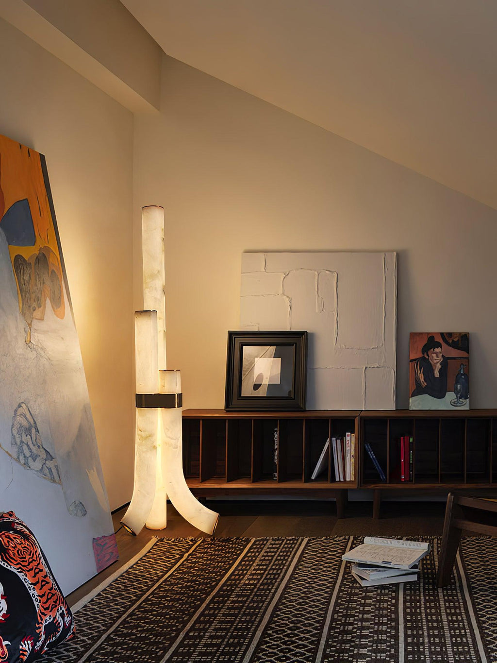 Piped Alabaster Floor Light, Floor Lamp, detail 33