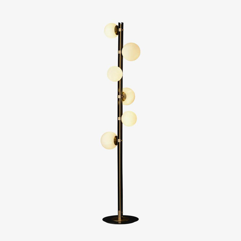 Planeta Floor Light, Floor Lamp, Brass, ∅ 11.8″ x H 64.9″