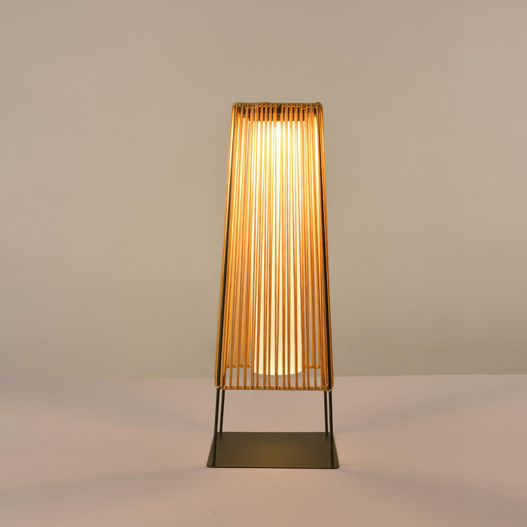 Plastic Rattan Exterior Post Light, Outdoor Wall Light, detail 4