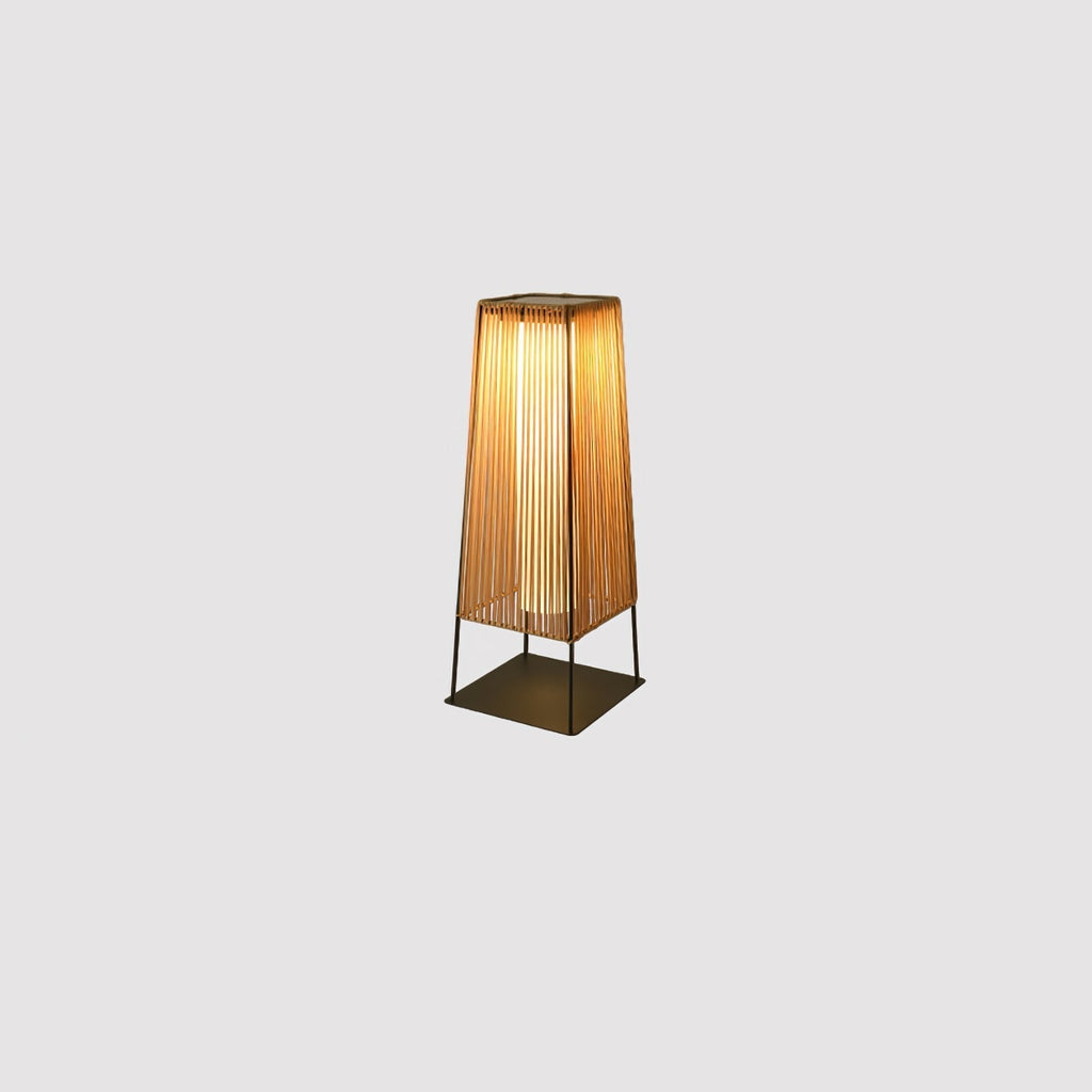 Plastic Rattan Exterior Post Light, Outdoor Wall Light, detail 9