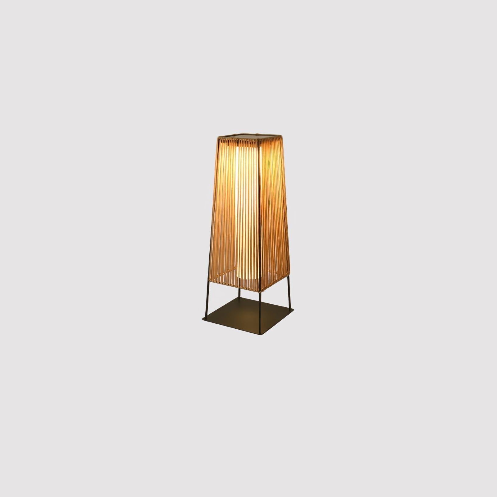 Plastic Rattan Exterior Post Light, Outdoor Wall Light, detail 9