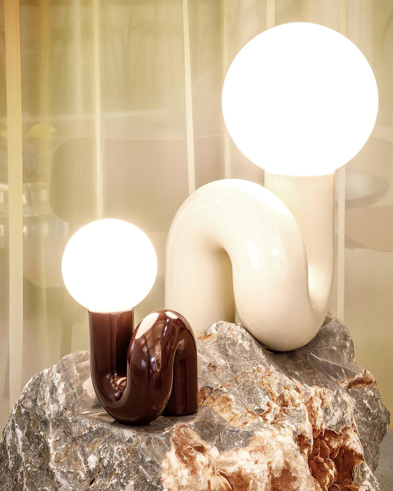 Playful N Shape Table Light, Bedside Table Lamp, detail 5