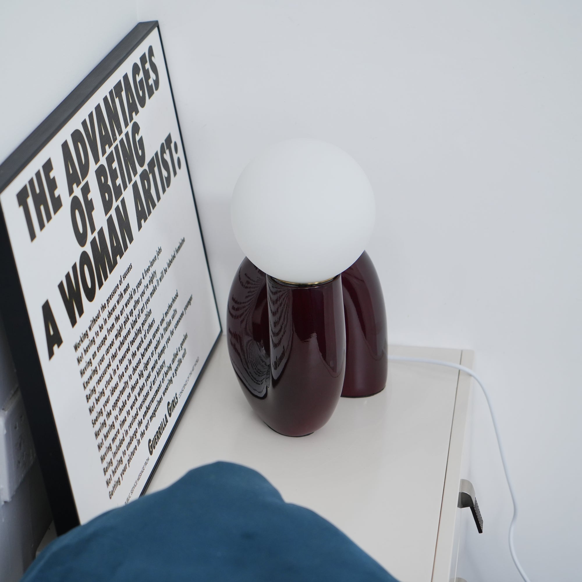 Playful N Shape Table Light, Bedside Table Lamp, detail 7