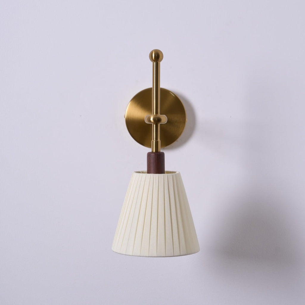 Pleated Fabric Wall Light, Hardwired Wall Sconce, detail 35