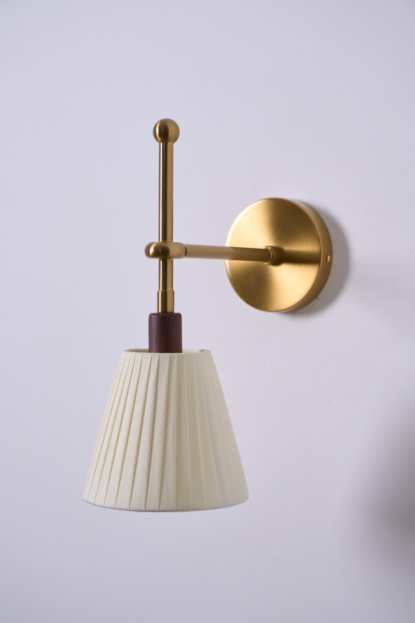 Pleated Fabric Wall Light, Hardwired Wall Sconce, detail 20