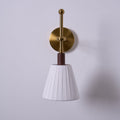 Pleated Fabric Wall Light, Hardwired Wall Sconce, detail 36