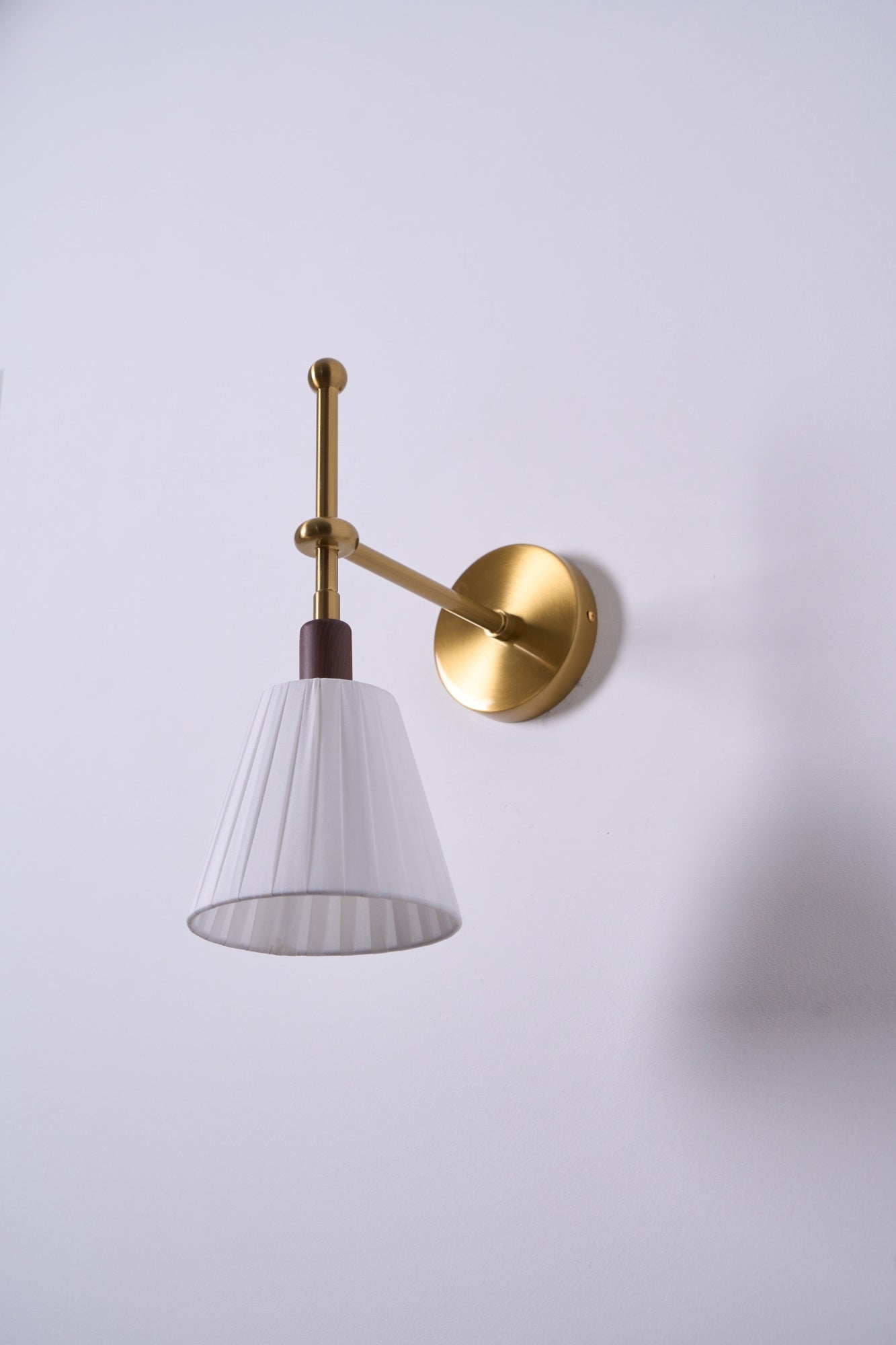 Pleated Fabric Wall Light, Hardwired Wall Sconce, detail 24