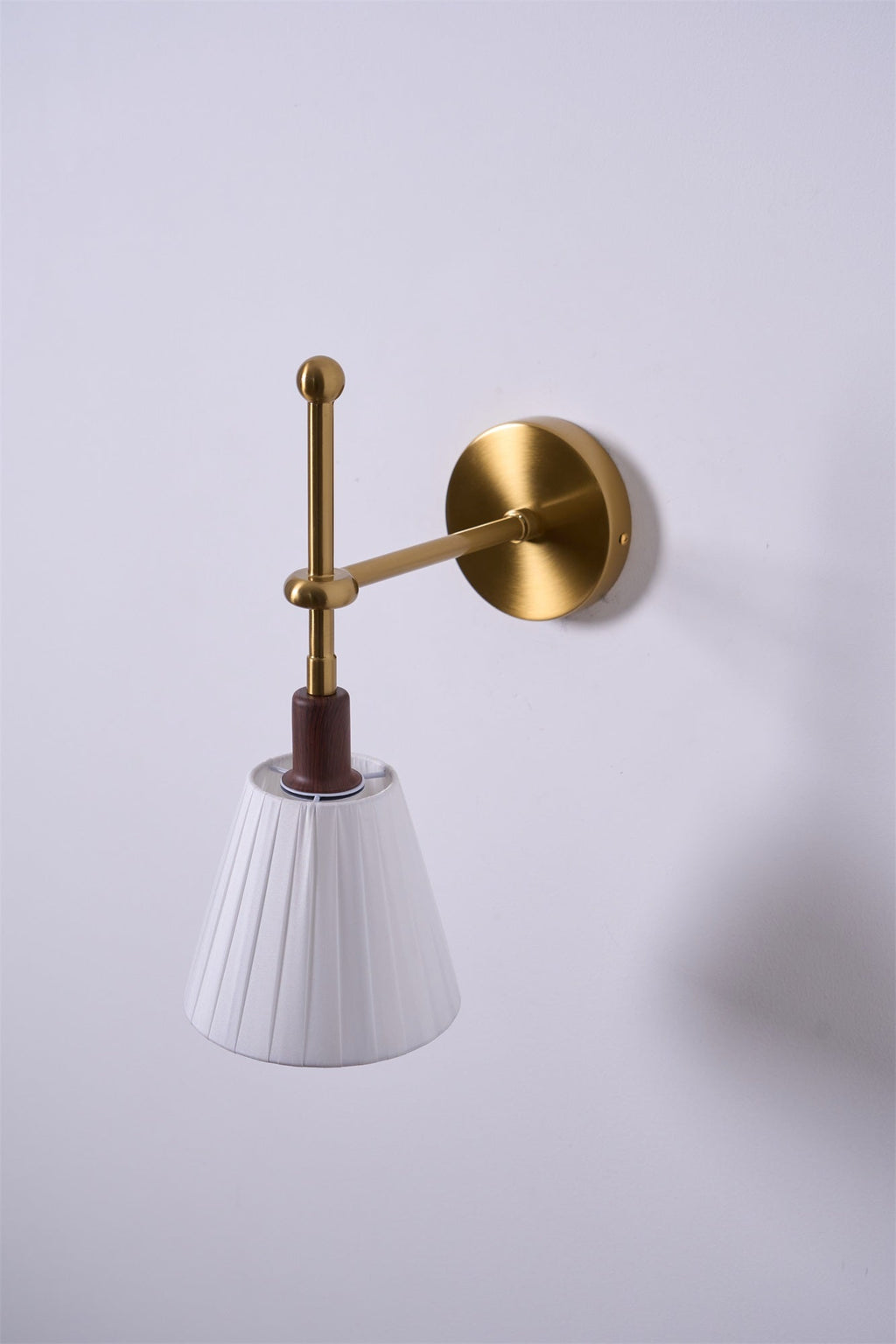 Pleated Fabric Wall Light, Hardwired Wall Sconce, detail 25