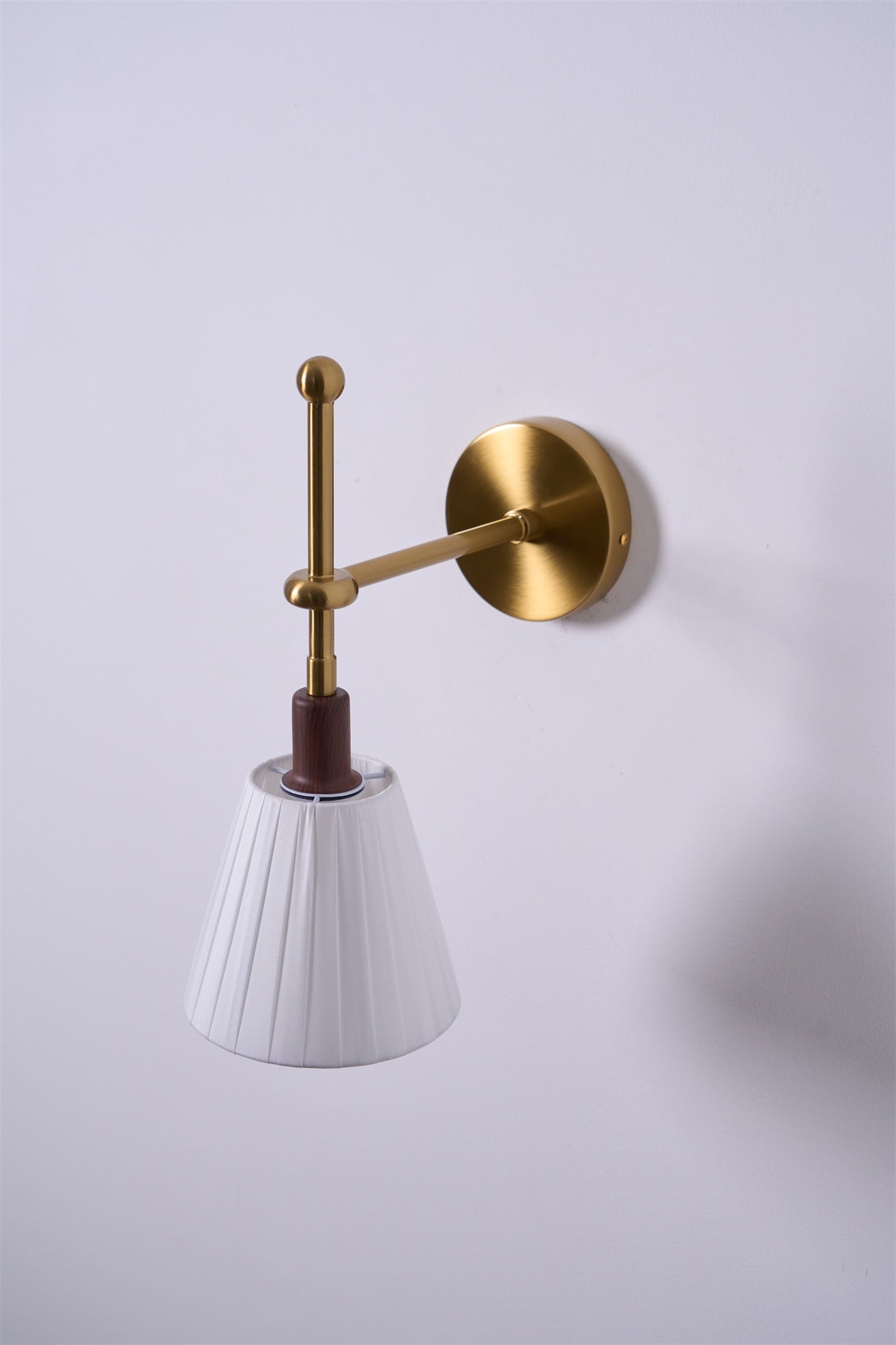 Pleated Fabric Wall Light, Hardwired Wall Sconce, detail 25