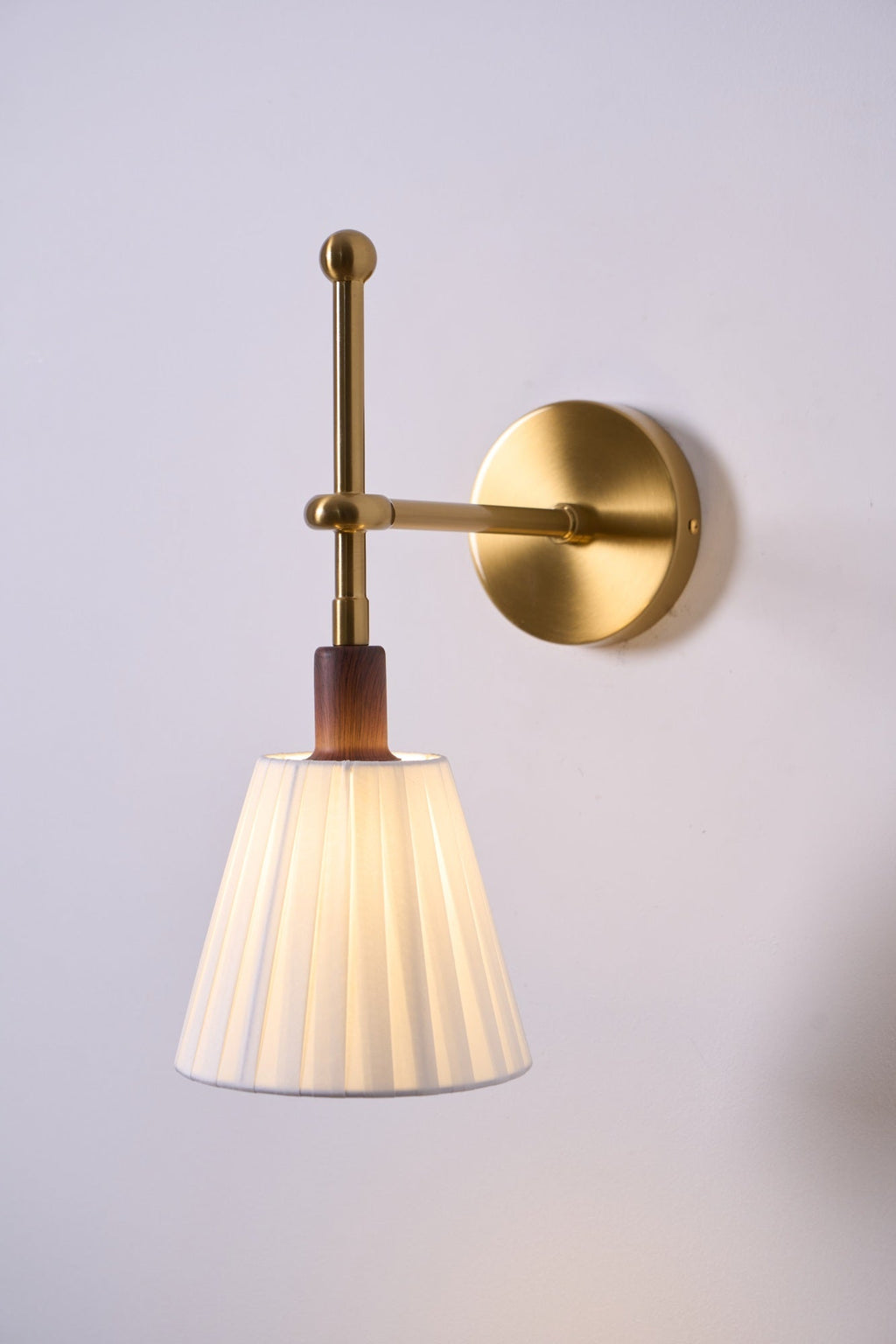 Pleated Fabric Wall Light, Hardwired Wall Sconce, detail 28