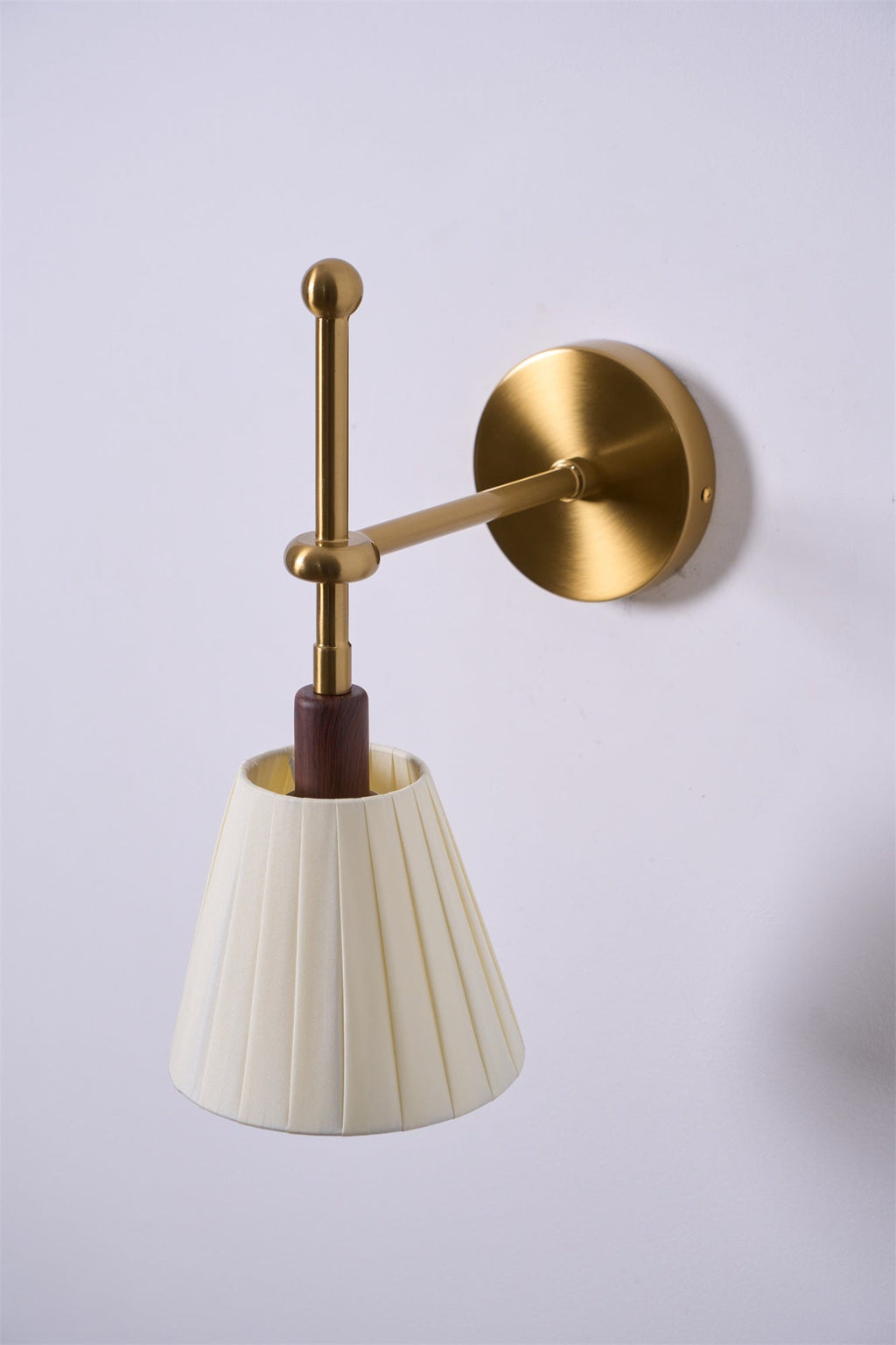 Pleated Fabric Wall Light, Hardwired Wall Sconce, detail 31