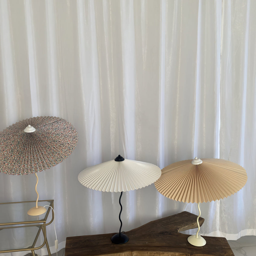 Pleated Hat Table Light, Bedside Table Lamp, detail 5