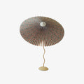 Pleated Hat Table Light, Bedside Table Lamp, Metal, ∅ 17″ x H 29.5″