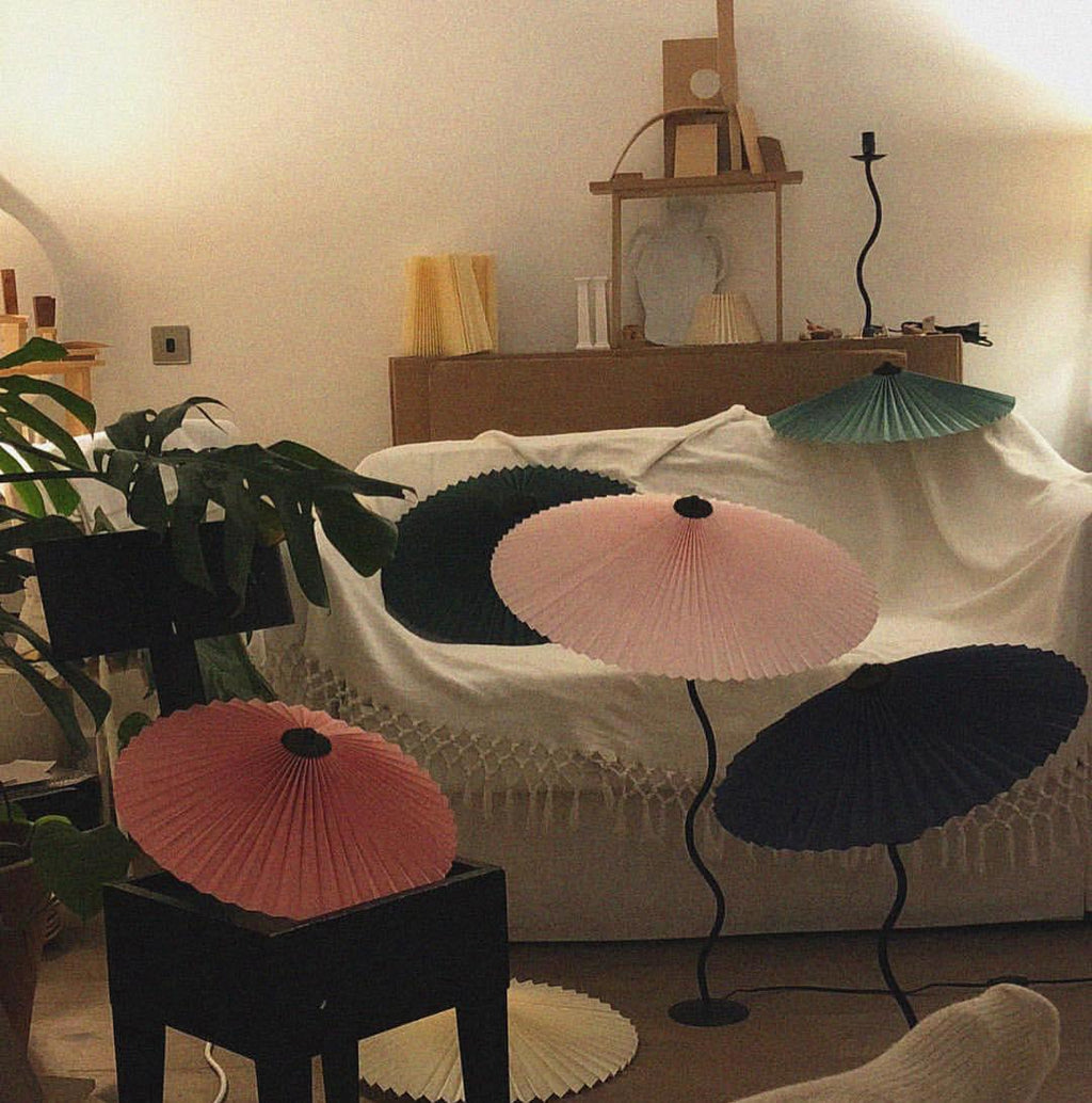 Pleated Hat Table Light, Bedside Table Lamp, detail 9