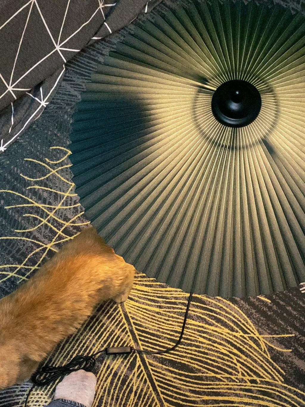 Pleated Hat Table Light, Bedside Table Lamp, detail 19