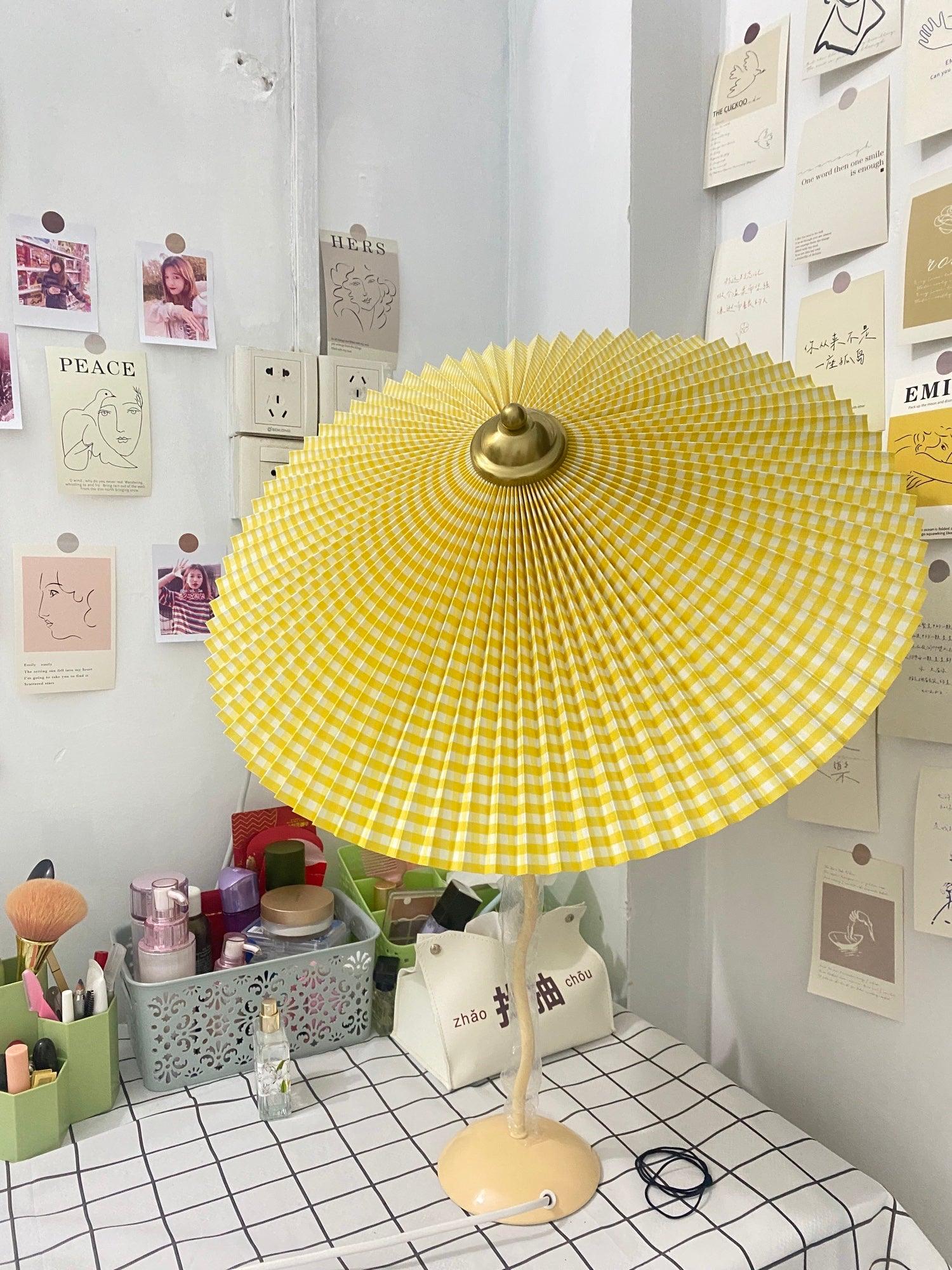 Pleated Hat Table Light, Bedside Table Lamp, detail 20