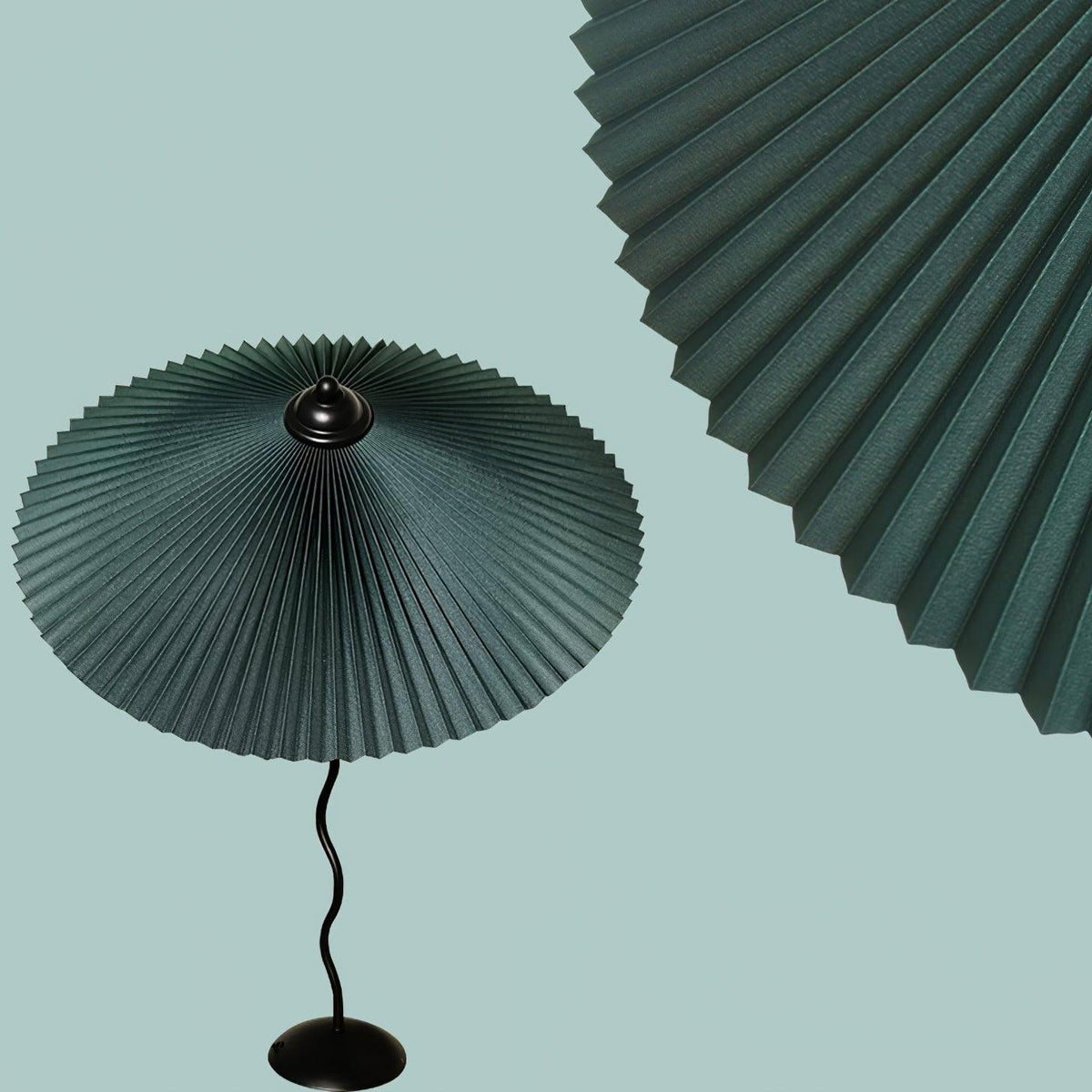 Pleated Hat Table Light, Bedside Table Lamp, detail 13