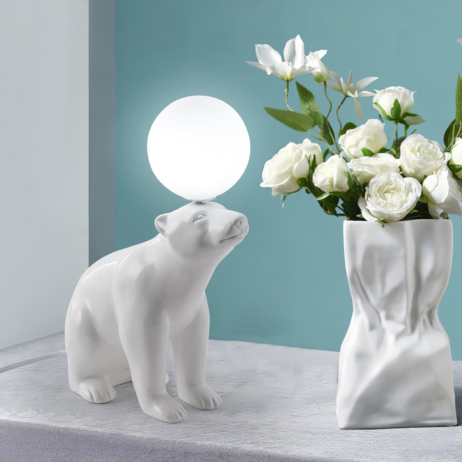 Polar Bear Table Light, Bedside Table Lamp, detail 5