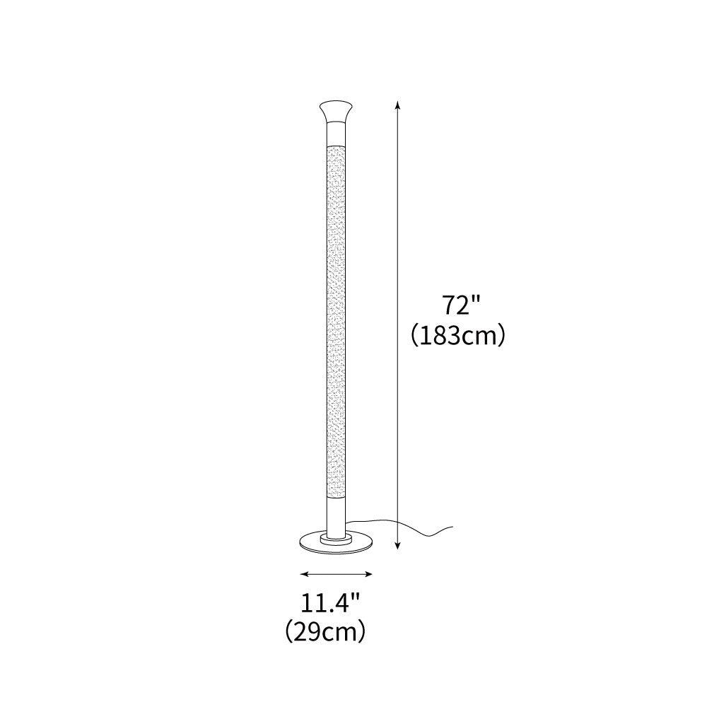 Pole Tube Floor Light 11.4", Floor Lamp, detail 3