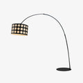 Polka Arc Fabric Floor Light, Floor Lamp, Metal, ∅ 19.7″ x H 63″