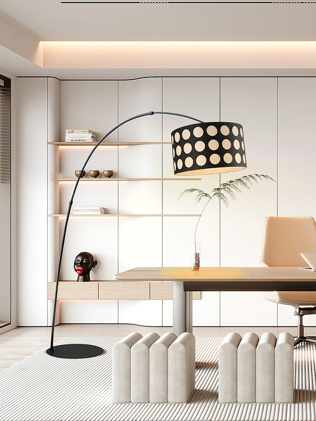 Polka Arc Fabric Floor Light, Floor Lamp, detail 4