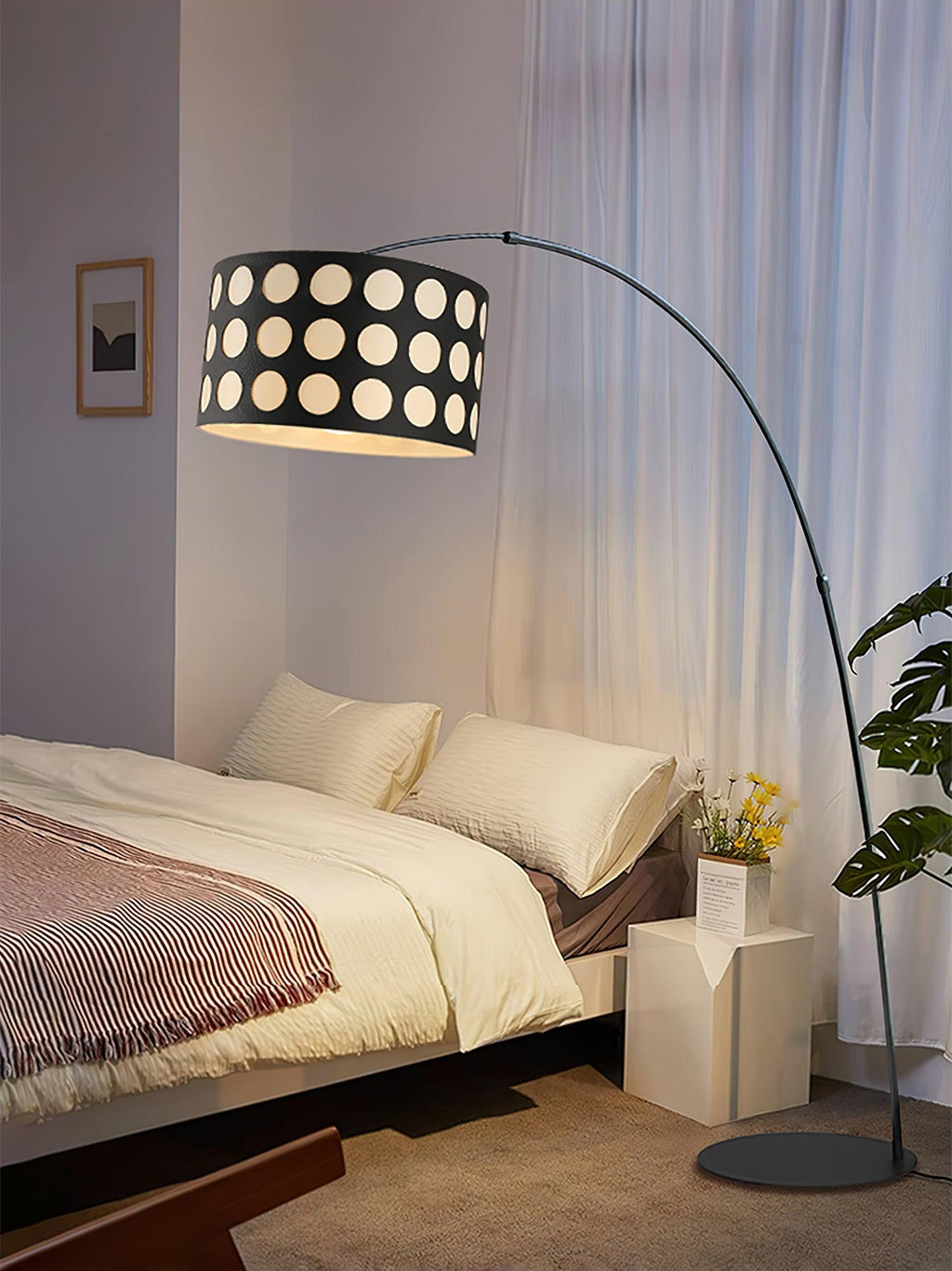 Polka Arc Fabric Floor Light, Floor Lamp, detail 6