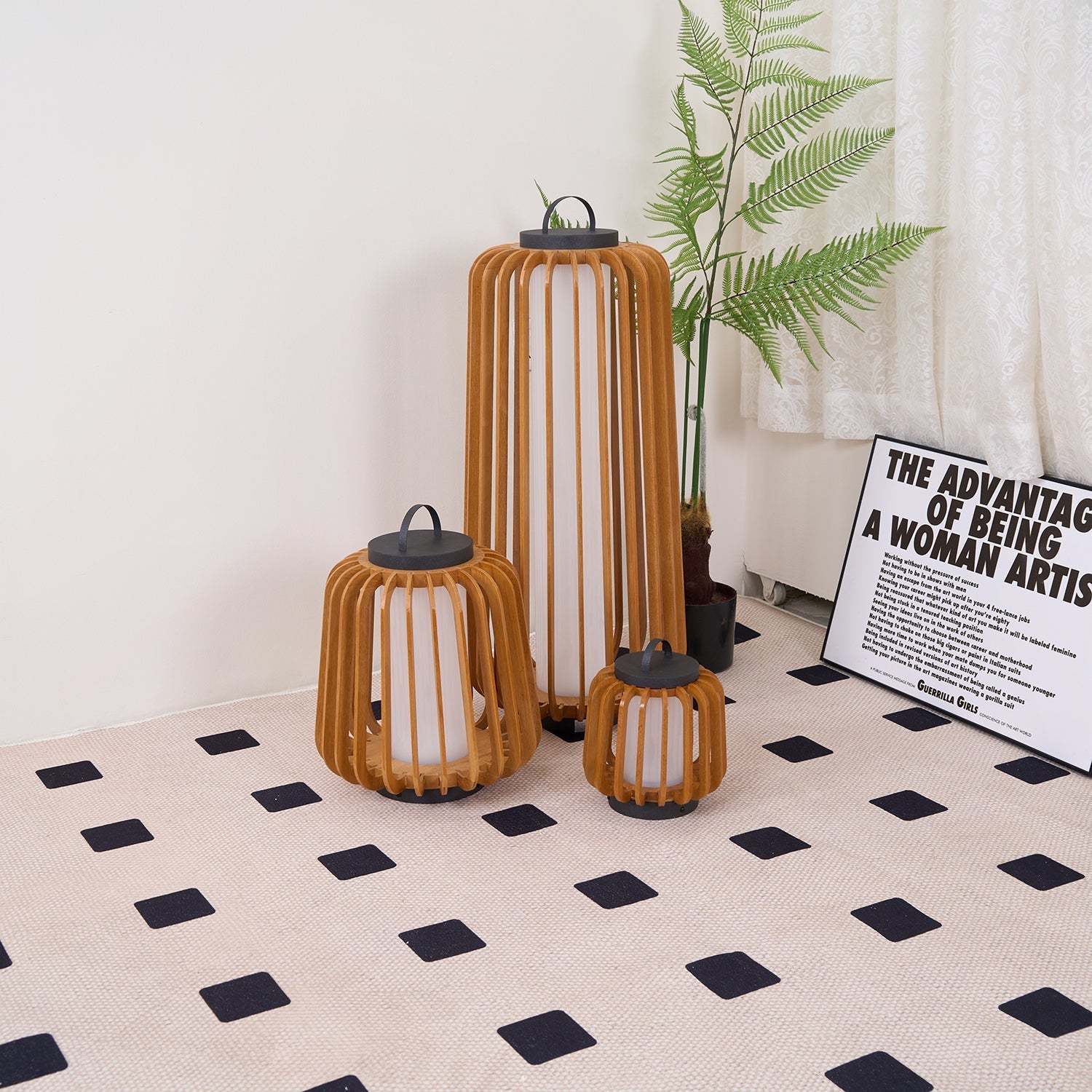 Portable Lantern Exterior Light - Black Outdoor Light, Outdoor Wall Light, detail 53